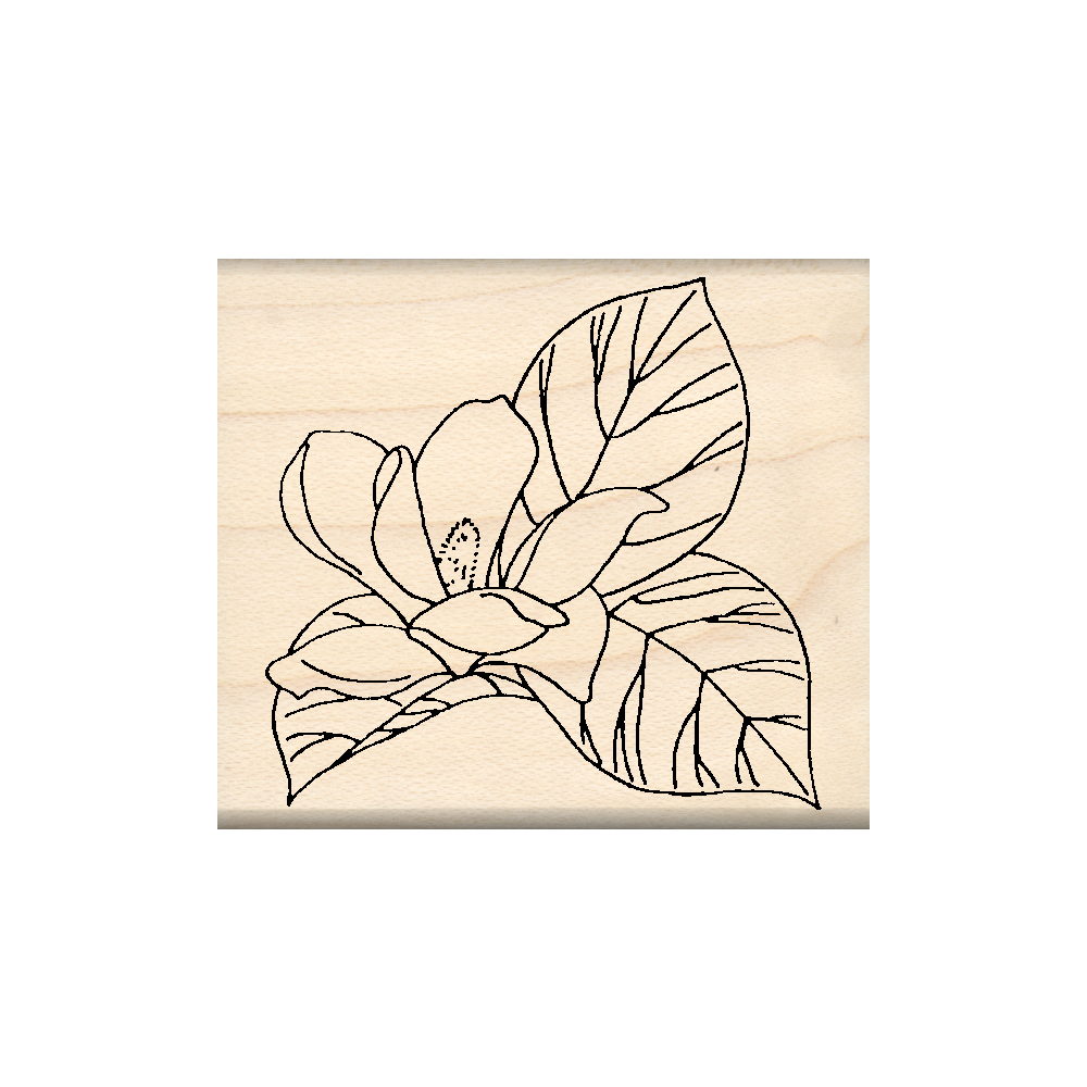Magnolia Rubber Stamp 1.75" x 2" block