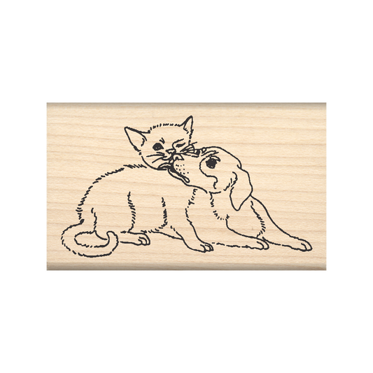 Dog/Cat Rubber Stamp 1.5" x 2.5" block