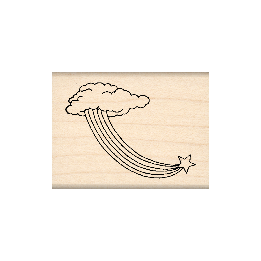 Starburst Rubber Stamp 1.5" x 2" block