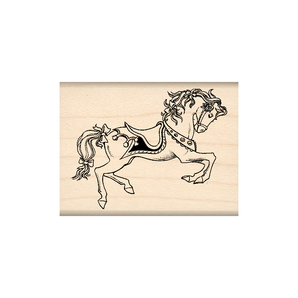 Horse Rubber Stamp 1.75" x 2" block