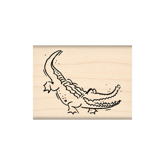 Alligator Rubber Stamp 1.5" x 2" block