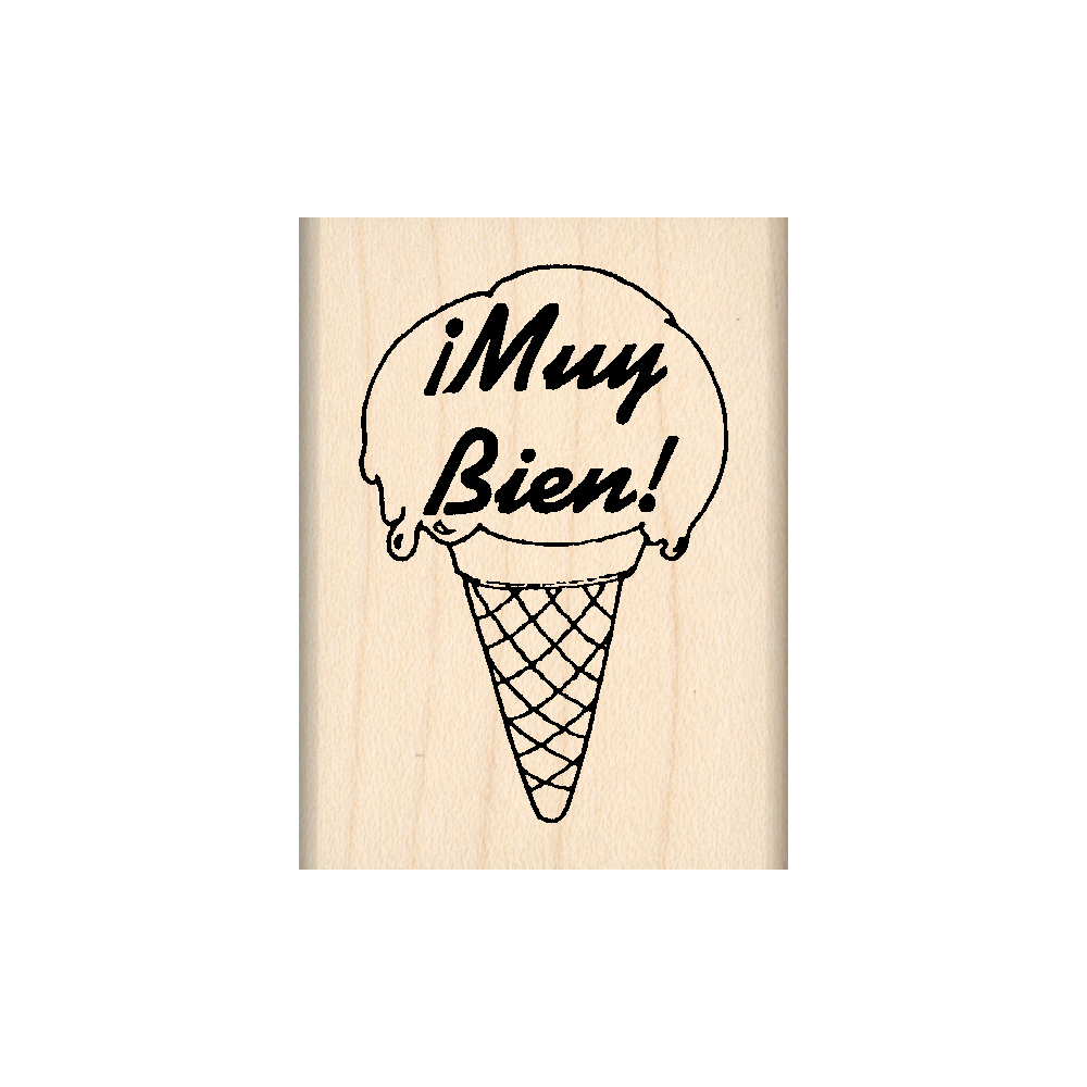 ¡Muy Bien! Teacher Rubber Stamp 1.5" x 2" block