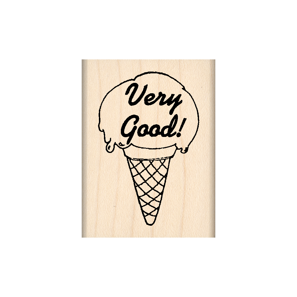 Very Good Teacher Rubber Stamp 1.5" x 2" block