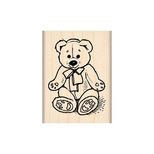 Bear Rubber Stamp 1.5" x 2" block