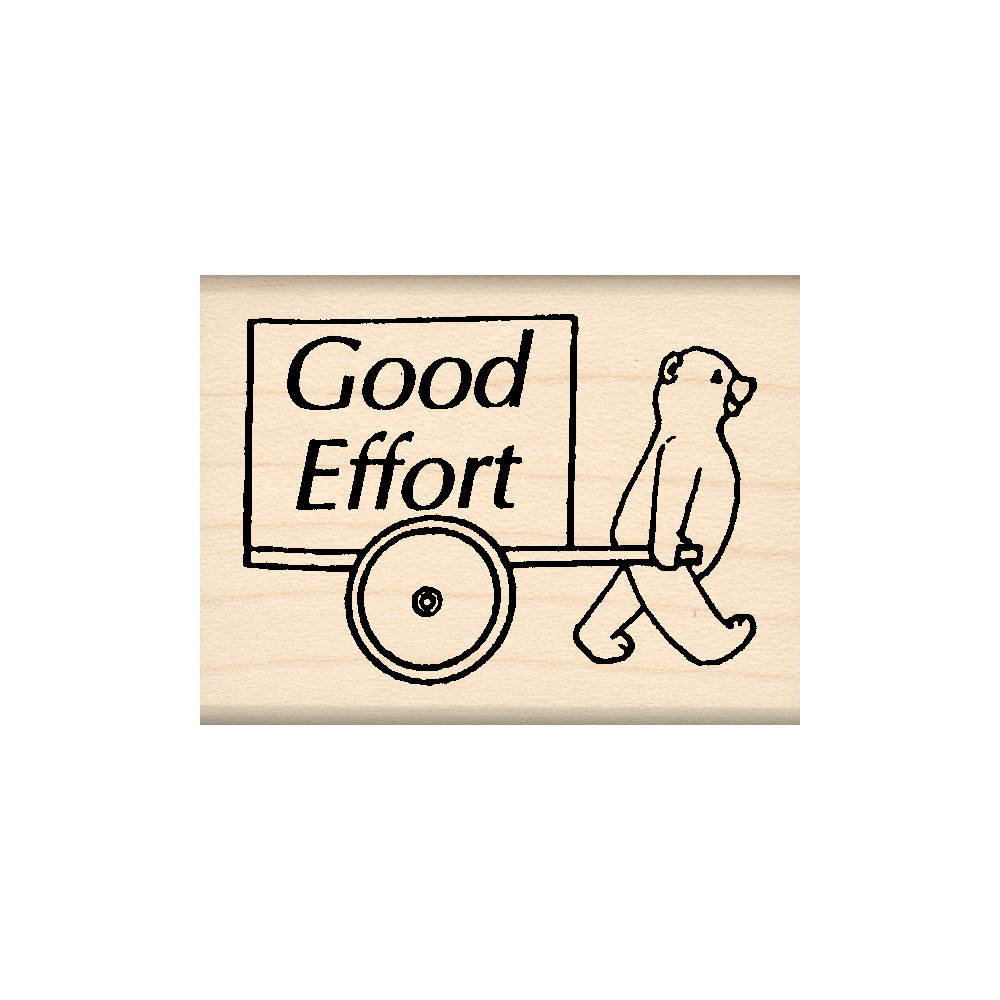 Good Effort Teacher Rubber Stamp 1.5" x 2" block