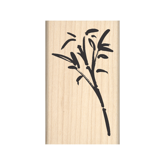 Bamboo Rubber Stamp 1.5" x 2.5" block