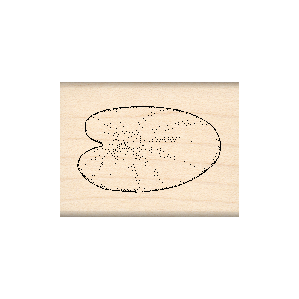 Lily Pad Rubber Stamp 1.5" x 2" block