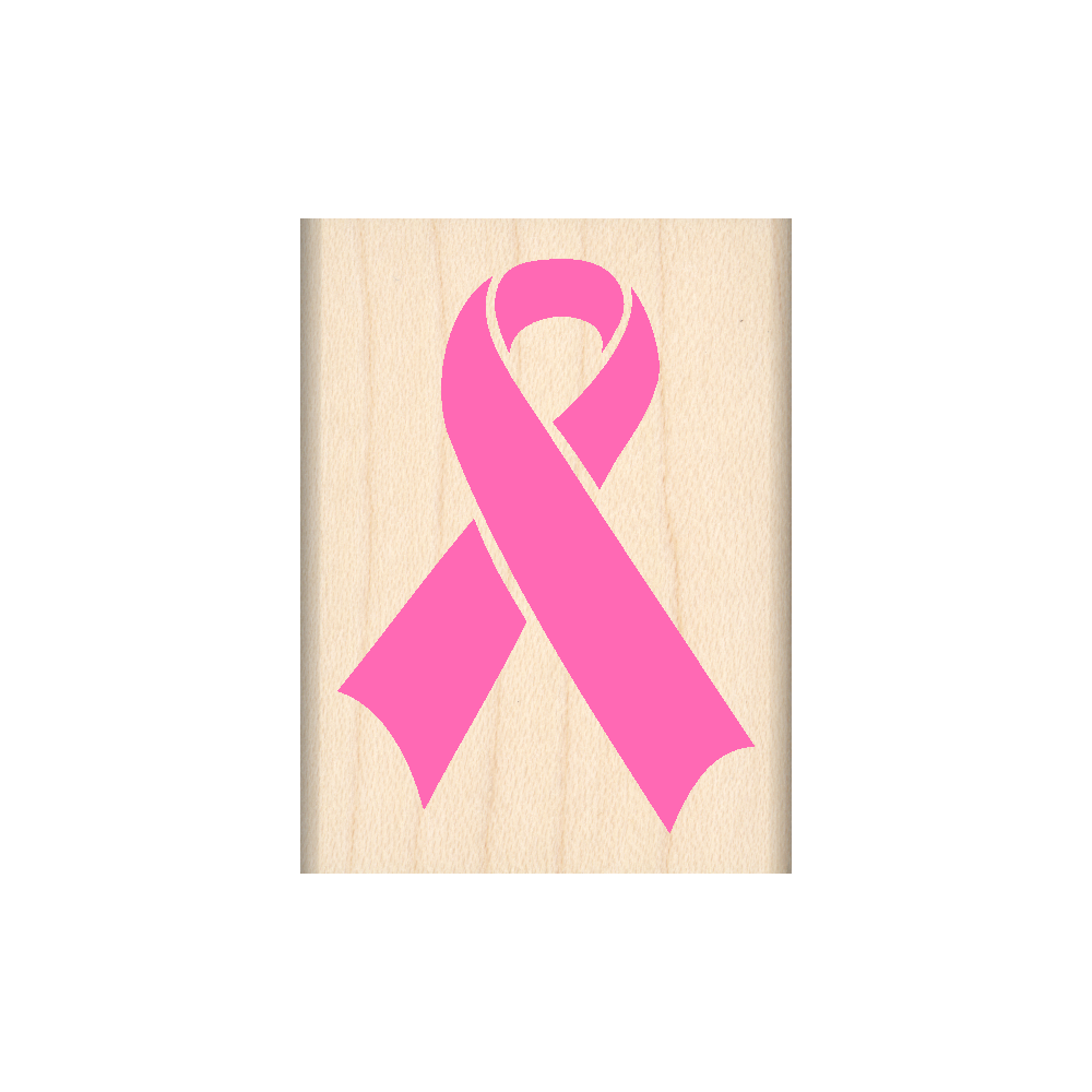 Ribbon Rubber Stamp 1.5" x 2" block