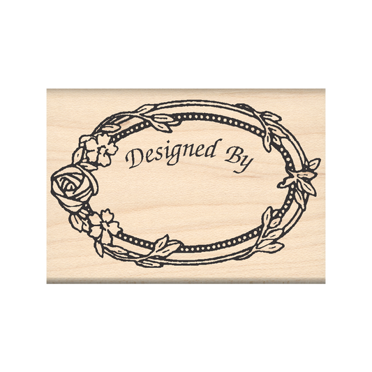 Designed by Rubber Stamp 1.75" x 2.5" block
