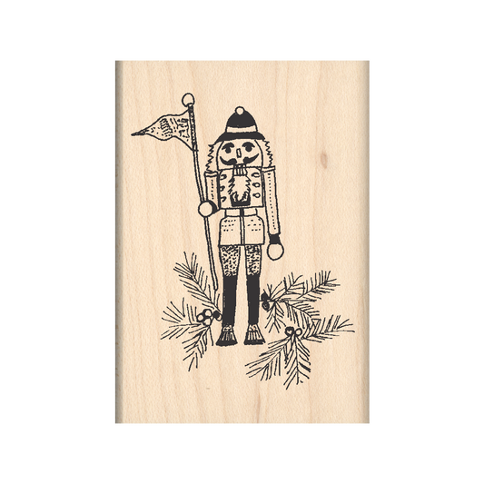 Toy Soldier Rubber Stamp 1.75" x 2.5" block