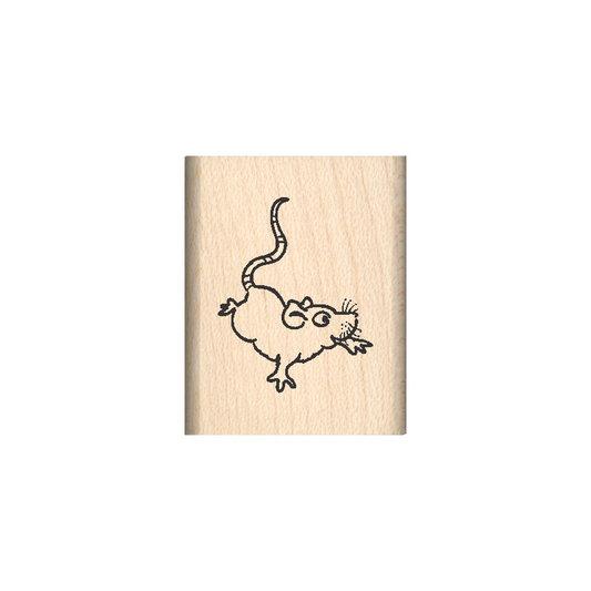 Mouse Rubber Stamp 1" x 1.25" block