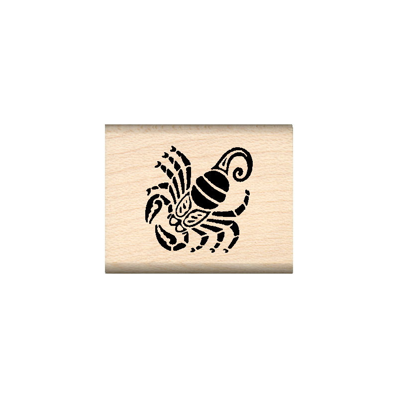 Scorpion Rubber Stamp 1" x 1.25" block