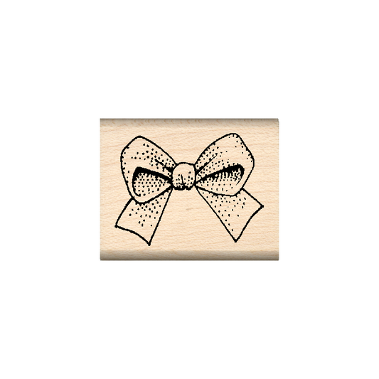 Bow Rubber Stamp 1" x 1.25" block