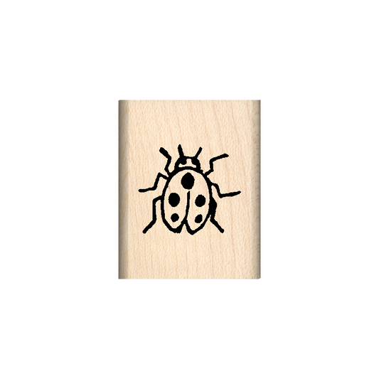 Lady Bug Rubber Stamp 1" x 1.25" block