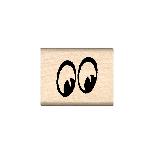 Eyes Rubber Stamp 1" x 1.25" block