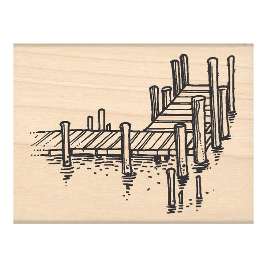 Dock Rubber Stamp 2.5" x 3" block