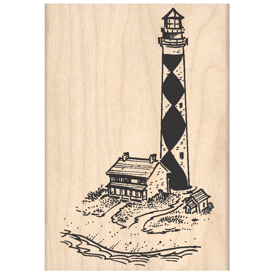 Lighthouse Rubber Stamp 2.25" x 3.5" block