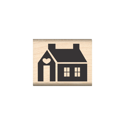 House Rubber Stamp 1" x 1.25" block