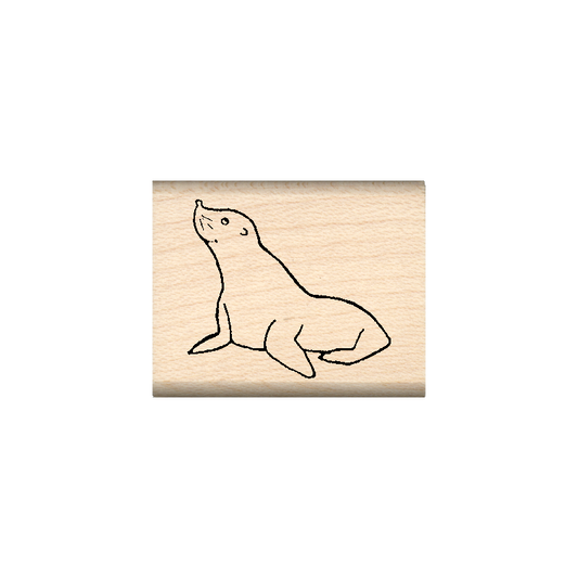 Seal Rubber Stamp 1" x 1.25" block