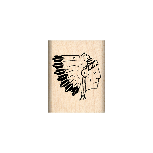 Indian Rubber Stamp 1" x 1.25" block