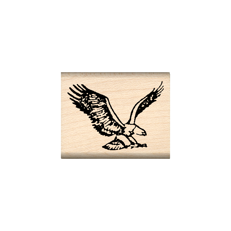 Eagle Rubber Stamp 1" x 1.25" block