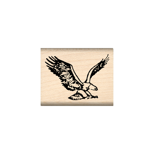 Eagle Rubber Stamp 1" x 1.25" block