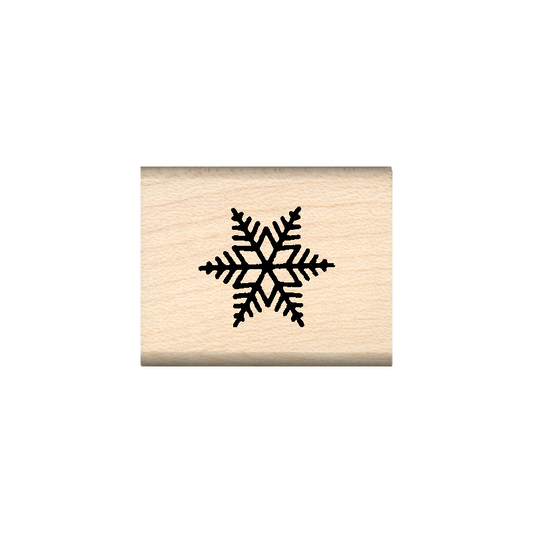 Snowflake Rubber Stamp 1" x 1.25" block