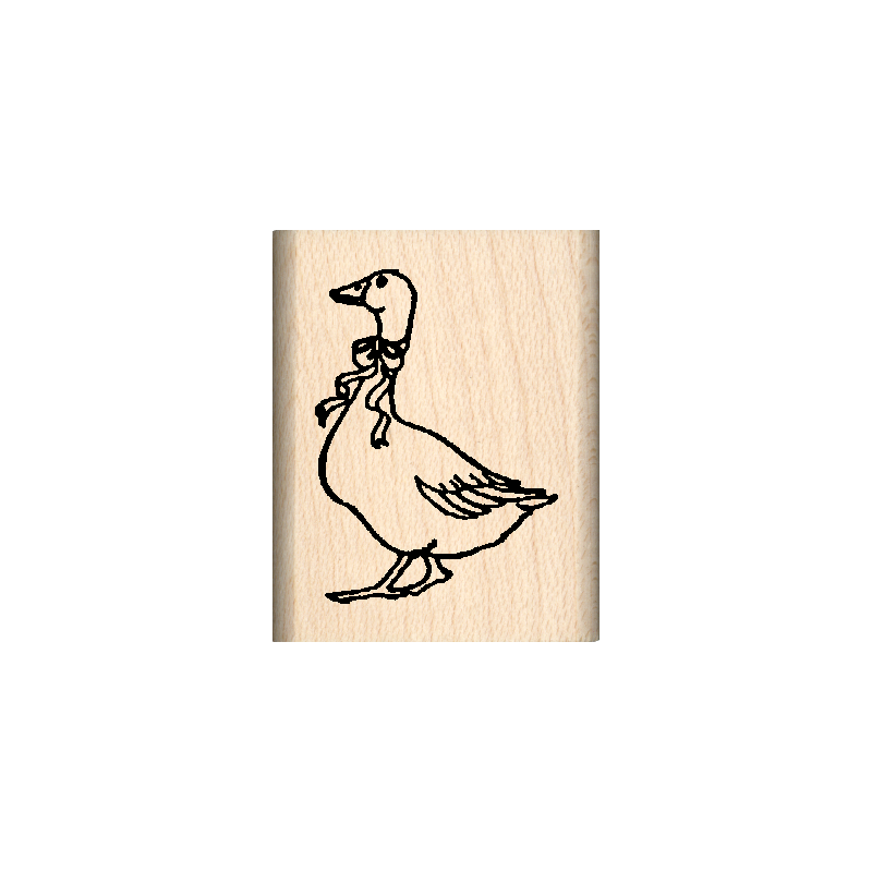 Goose Rubber Stamp 1" x 1.25" block
