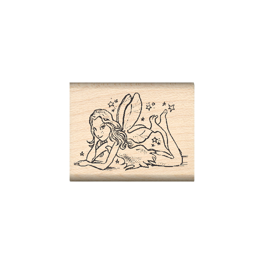 Fairy Rubber Stamp 1" x 1.25" block
