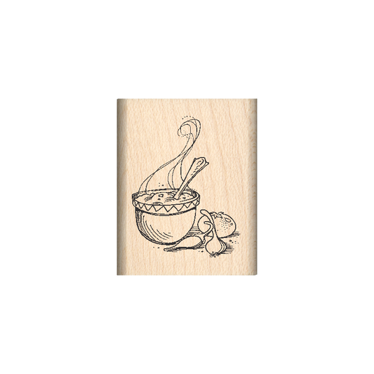 Chili Pot Rubber Stamp 1" x 1.25" block
