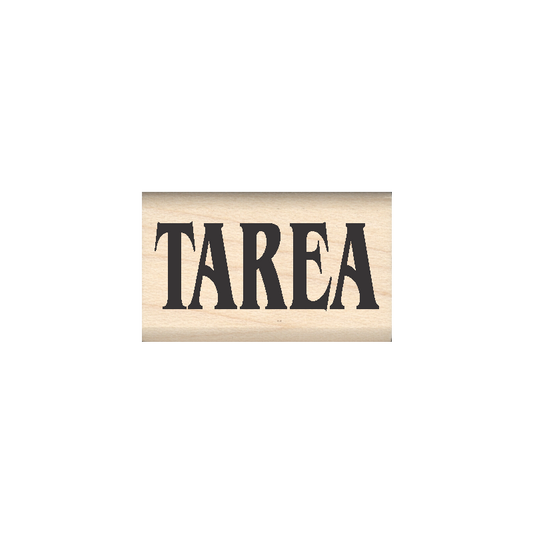 Tarea Rubber Stamp .75" x 1.25" block