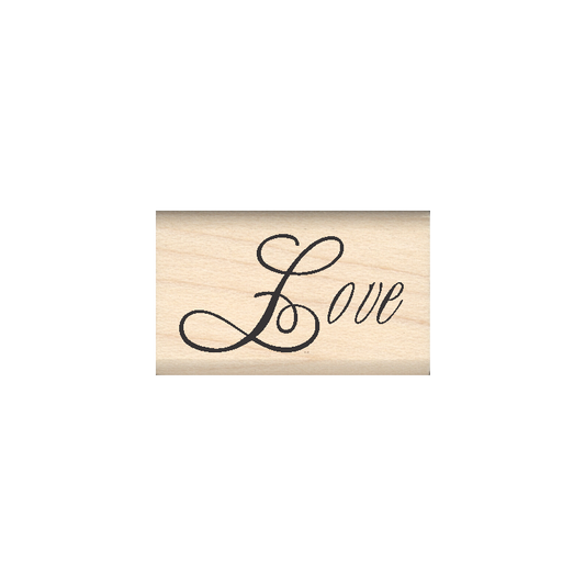 Love Rubber Stamp .75" x 1.25" block