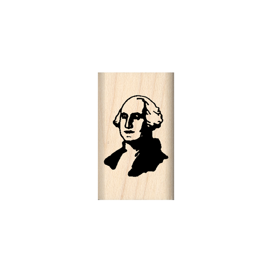 George Washington Rubber Stamp .75" x 1.25" block