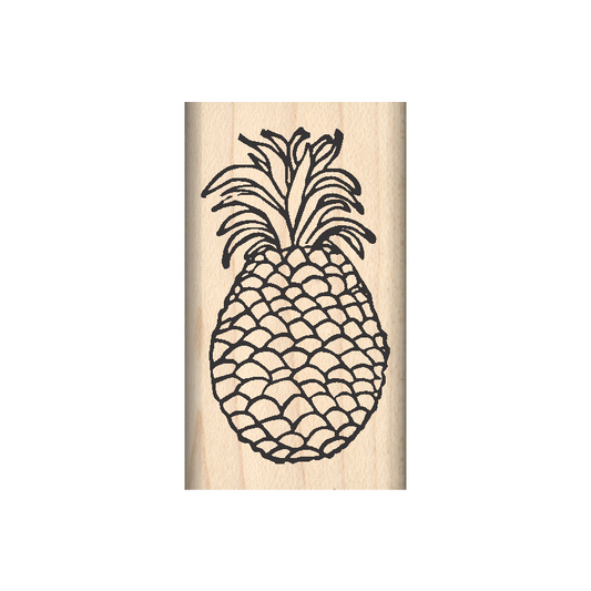 Pineapple Rubber Stamp 1" x 1.75" block