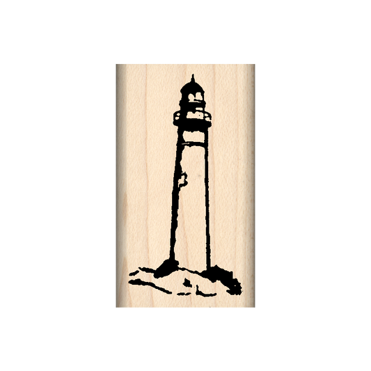 Lighthouse Rubber Stamp 1" x 1.75" block