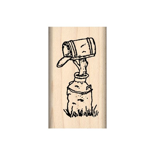 Mailbox Rubber Stamp 1" x 1.75" block