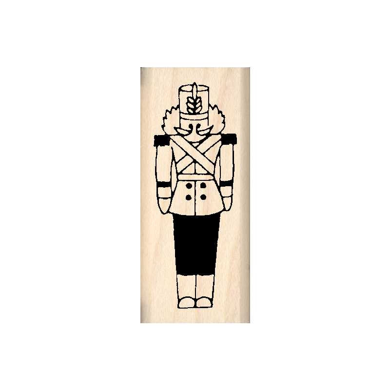 Toy Soldier Rubber Stamp .75" x 1.75" block