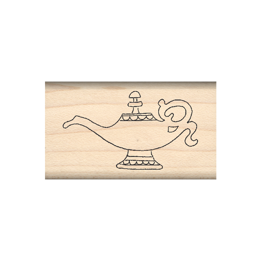 Lamp Rubber Stamp 1" x 1.75" block