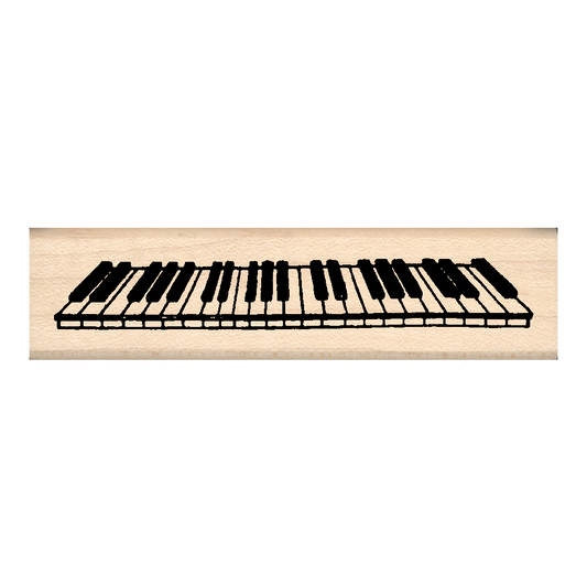 Keyboard Rubber Stamp .75" x 3" block