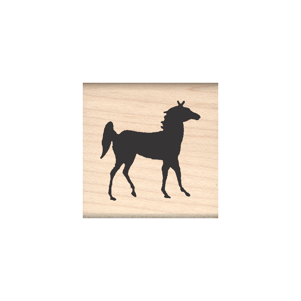 Horse Rubber Stamp 1.5" x 1.5" block