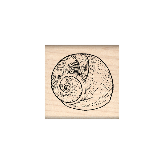 Shell Rubber Stamp 1.5" x 1.5" block