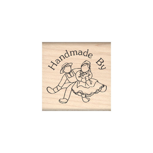 Handmade by Rubber Stamp 1.5" x 1.5" block