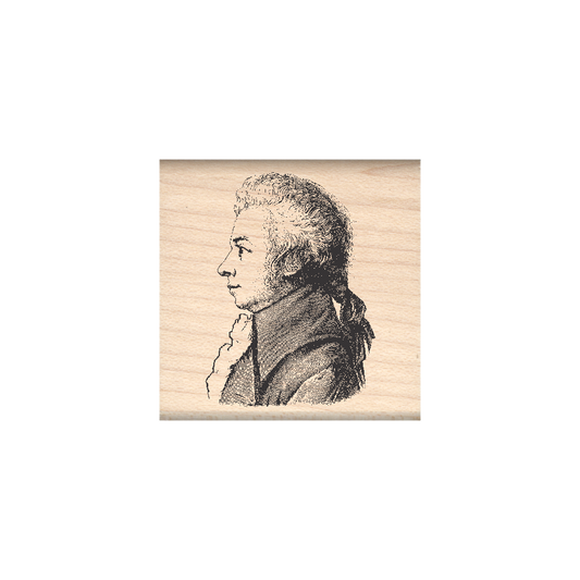 Mozart Rubber Stamp 1.5" x 1.5" block