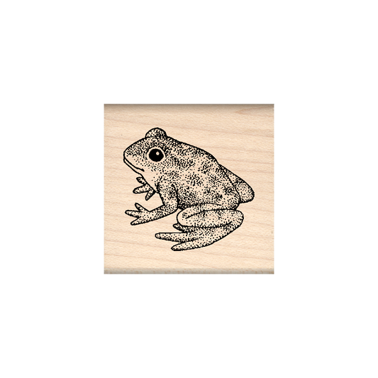 Frog Rubber Stamp 1.5" x 1.5" block