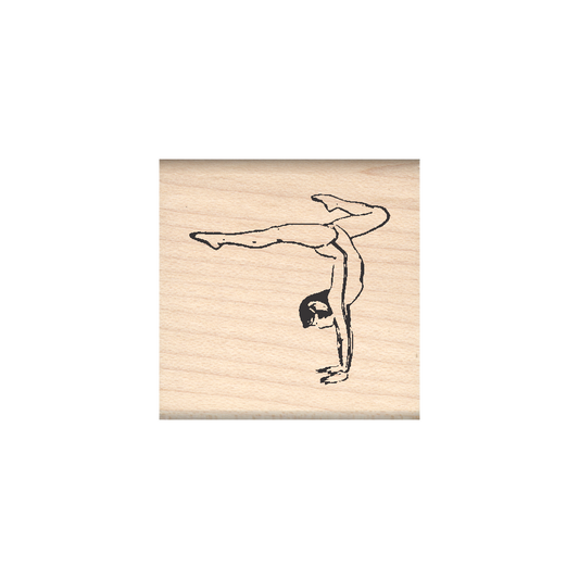 Gymnist Rubber Stamp 1.5" x 1.5" block