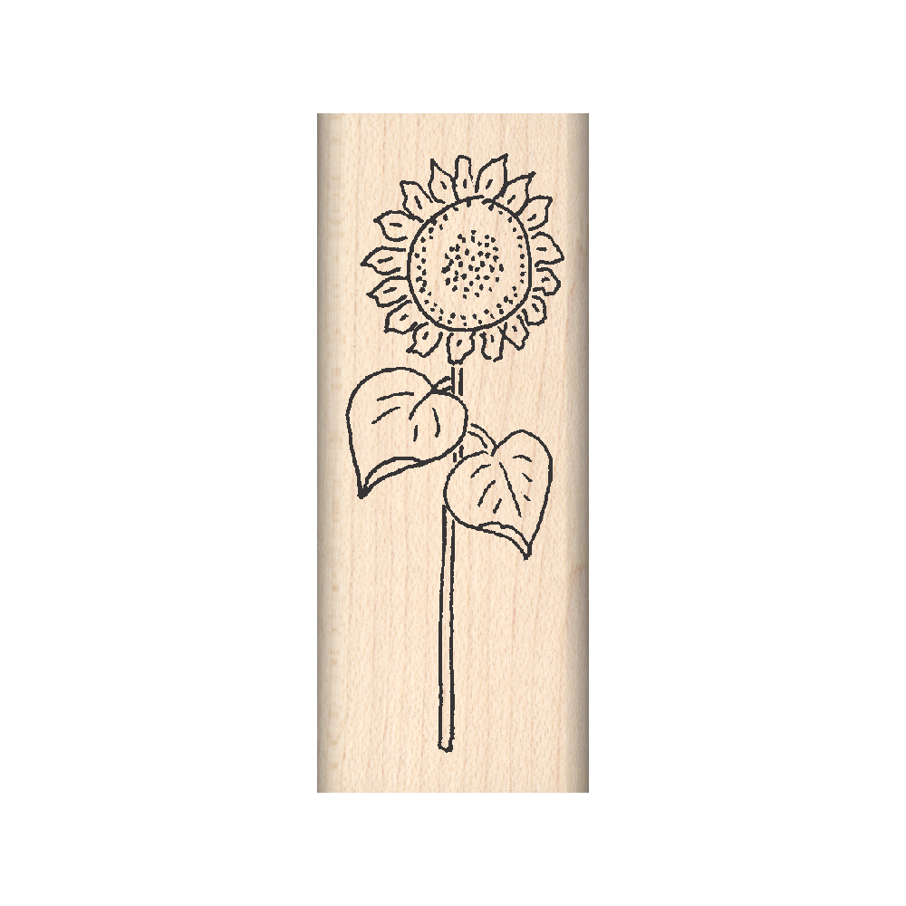 Daisy Rubber Stamp 1" x 2.5" block