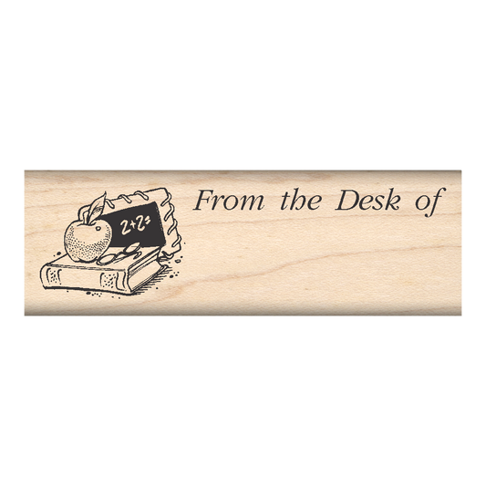 From The Desk of Rubber Stamp 1" x 3" block
