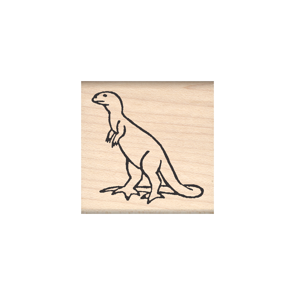 Dinosaur Rubber Stamp 1.5" x 1.5" block