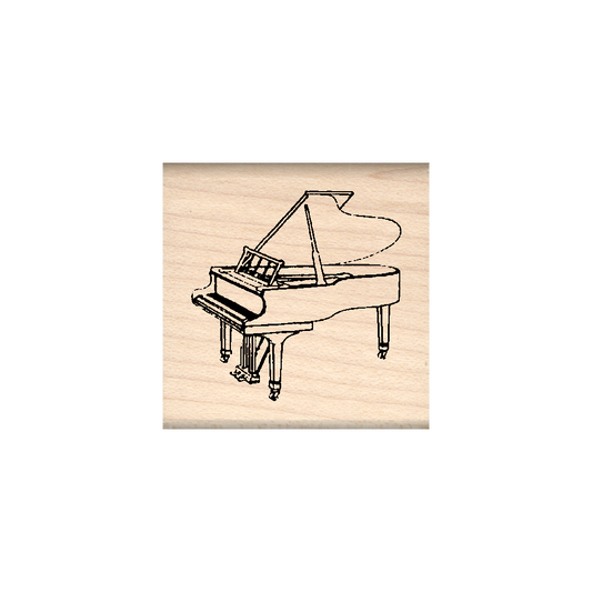 Piano Rubber Stamp 1.5" x 1.5" block