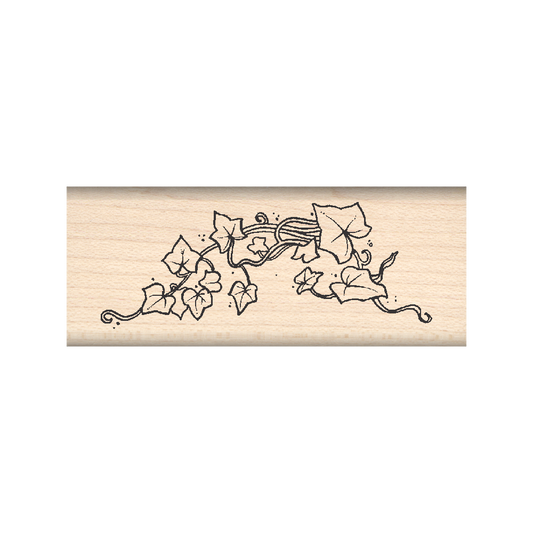 Ivy Rubber Stamp 1" x 2.5" block